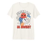 Ice Cream Party Freedom Is Sweet Treat Celebration Camiseta Premium