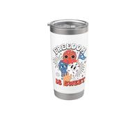 Ice Cream Party Freedom Is Sweet Treat Celebration Vaso térmico de acero inoxidable de doble pared
