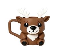 Ice Cream Pint Holder | Cute Reindeer 3D Printed Accessories,Christmas Ice Cream Cup,for Kids Snacks Candies Yogurt Cake Summer Parties Desserts Kitchen Drinking Food Camping