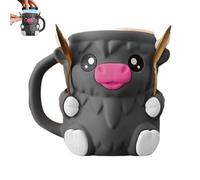 Ice Cream Pint Holder, Highland Cow Insulated Cup with Anti-Freeze Handle, Protective Holder to Your Soda Cans, Ideal for Teens, Girls, Boys, Family, Coworkers, Parties, Movie Nights, Summer Snacks