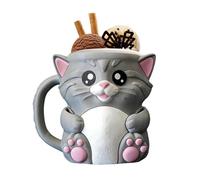 Ice Cream Pint Holder - PP 15x12x11.5cm | Insulated Cow Sleeve Handle Ice Cream Cup Holder Animal Design Pint Sleeve | Cold Drink Dessert Holders For Soda Beer Movie Night Picnic Camping Beach Use