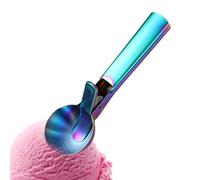 Ice Cream Scoop, Cookie Dough Scooper, Stainless Steel Portion Scoop with Trigger, Ergonomic Food Dispenser Spoon for Home Baking, and Postre Preparation, 7,56 x 2,24 pulgadas