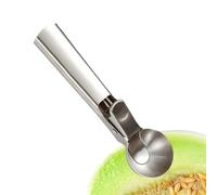 Ice Cream Scoop, Cookie Dough Scooper, Stainless Steel Portion Scoop with Trigger, Ergonomic Food Dispenser Spoon for Home Baking, and Postre Preparation, 7,56 x 2,24 pulgadas
