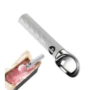 Ice Cream Scoop - LED Display Measuring Spoon for Portion Control Dessert Serving | ABS and Stainless Steel Construction with Waterproof Design, Portable Kitchen Tool for Home Parties, 1.57x7.48 in
