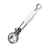 Ice Cream Scoop Pressable Baller Spoon Stainless Steel Serving Tool,