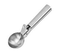 Ice Cream Scoop with Trigger - 1 Meatballs Scoop | Ice Cream Scoop Stainless Steel | Heavy Duty Fruit Scoop | Rustproof Baking Scooper With Ergonomic Handle, Cookie Dough Scoop For Protein Balls