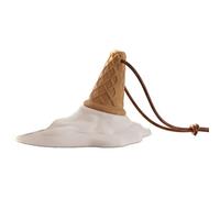 Ice Cream Shape Door Stop, Soft Door Stopper Wall Protector, 3.94x2.05 inches with Base, Novelty Silicone Floor Wedge, Fun Home Decorative Accessory for Home Office School Bathroom Entrance