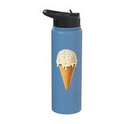 Ice Cream Shirt Adult Men Women Kids Ice Cream Costume Funny Stainless Steel Insulated Water Bottle