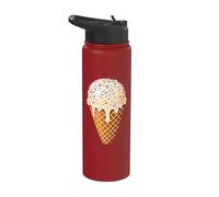 Ice Cream Shirt Adult Men Women Kids Ice Cream Costume Funny Stainless Steel Insulated Water Bottle