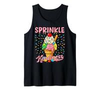 Ice Cream Sprinkle Kindness Funny Ice Cream Lover Cute Camiseta sin Mangas