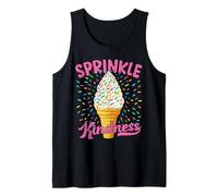 Ice Cream Sprinkle Kindness Funny Ice Cream Lover Cute Camiseta sin Mangas