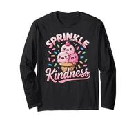 Ice Cream Sprinkle Kindness Funny Ice Cream Lover Manga Larga
