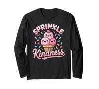 Ice Cream Sprinkle Kindness Funny Ice Cream Lover Manga Larga