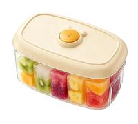 Ice Cube Mold 28-Grid Easy Release - Press Stackable Ice Cube Tray with Lid