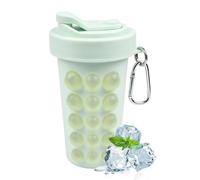 Ice Cube Mold Bottle 2026 - Food Grade Silicone 19x15cm Reusable Ice Making Cup With Straw Design Single Piece - Cooling Summer Drink Accessory - Portable Refreshing Hydration Tool