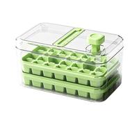 Ice Cube Tray - 9.37 Inch Sphere Maker | ABS PET PP Ice Mold - 56 Compartment Press Down Tray With Lid And Storage Bin For Whiskey Cocktails Coffee Party Use
