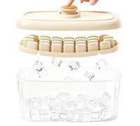 Ice Cube Tray Food Grade Easy Release Silicone Ice Maker | Flexible Cube Mold Tray Set for Quick Freeze Cooling Drinks | Stackable Leakproof Freezer Container | for Cocktail Coffee Juice Water Ho
