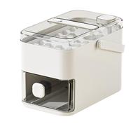 Ice Cube Tray - PP 56 Grid Press Lid Freezer Mold With Storage Bin