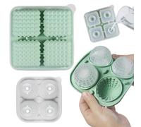 Ice Cubes Mold - Silicona 13,5 cm 149 - 176 g | Contenedor de silicona portátil reutilizable con tapa de brillo | Fácil liberación Ice Tray Sphere Maker Big Square Block Whiskey Bourbon Chilling