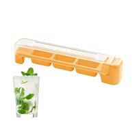 Ice Cubes Molds, Household Pressed Ice Maker with Sealed Cover, 8.82x1.54x1.65 Inches, Easy-Release Kitchen Gadget for Cocktails, Coffee, Fruit Juice, Whiskey, Party Drinks