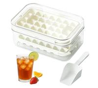 Ice Cubes Tray | Clear Flexible Easy Release Container With Lid,Ice Maker Mold, Refrigerator Freezer Dining Family Food Drinks Whiskey Cocktail
