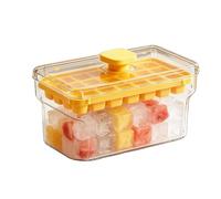 Ice CūЬé Tray - Press Type Ice Tray With Lid & Bin | Stackable Freezer IceMaker | Reusable Iceè Mold | Easy Release Iceè Storage Box For Whiskey Cocktail Beer Coffee Juice Use