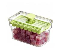 Ice CūЬé Tray - Press Type Ice Tray With Lid & Bin | Stackable Freezer IceMaker | Reusable Iceè Mold | Easy Release Iceè Storage Box For Whiskey Cocktail Beer Coffee Juice Use