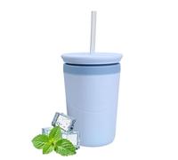 Ice Cylinder Tray - Silicone Stainless Steel, Portable Ice Cup, Mini Iced Mold | Easy Release Design With Lid & Straw, Iced Cylinder Tray For Whiskey, Bourbon, Soda, Cocktails, Party, Home, RV