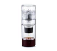 Ice Drip Coffee Maker, 800ml Cold Brew Coffee Makers Pot, with Stainless Steel Filter, Adjustable Drip Rate, Glass Cold Brew Coffees Tower Iced Coffees Brewer for Home and Office(Clear)
