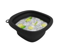 Ice Face Bowl Silicona - Lavabo plegable, rodillo facial refrescante, bandeja de cubo integrada | Para el cuidado de la piel, tratamientos de spa, uso doméstico, cocina, rutinas de belleza, viajes