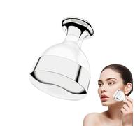 Ice Face Roller, Ice Hammer Facial Tool, ABS, Aluminum Alloy Comfortable Icy Small Shape Roller for Lightening and Brightening Skin, Ideal for Home, Business Trip, and Dormitory Use, 5x5x6cm
