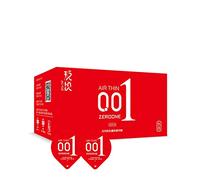 Ice Fire Set - Condón de ácido hialurónico Yue Yue 001 condón Ice Set de detección de hielo (40 unidades / 4 cajas),red40(hot)