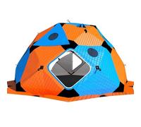 Ice Fishing Tent Tienda de campaña portátil para Pesca en Hielo, Incluye Cuerdas de Anclaje y Bolsa de Transporte, para Senderismo.(Blue)