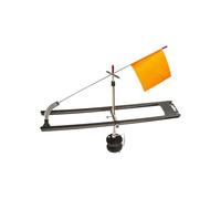 Ice Fishing Tip Ups - Angler Tackle Gear for Cold Weather Fishing | Durable Synthentic with Metal Flag Pole, Compact Ice Hole Marker for Father Professional Fishermen