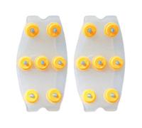 Ice Grippers for Shoes and Boots - Clear Traction Snow Grips | Shoe Grippers ICES Spikes | Shoe Cleats F0r Snow and Ice for Hiking Fishing Walking Climbing Mountaineering, Winter Accessories