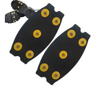 Ice Grips, Crampones de silicona de 5 puntas para zapatos, kit de tracción antideslizante, tamaño para adultos y niños, agarre seguro para nieve, senderismo, caminar, diseño duradero y flexible, peso