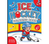 Ice Hockey Coloring Book For Kids Girls And Boys