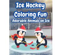 Ice Hockey Coloring Fun: Adorable Animals on Ice