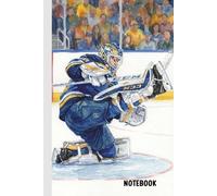 Ice Hockey Notebook: A5 Lined Journal (6x9) - 100 Pages - Gift for Players & Fans - Winter Sports Diary