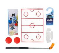 Ice Hockey Toilet Game - Foldable Bathroom Mat with Sports Ball, Indoor Activity Set for Restroom Play, Compact Floor Target Design for Fun , Entertaining Home Accessory Apartments