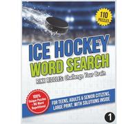 Ice Hockey Word Search (Book 1): Unique Challenging Sports Themed Word Hunt with No Word Repetitions and Solutions Inside; Premium Ice Hockey Brain ... Description (Ice Hockey Word Search series)