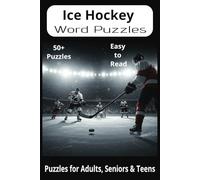 Ice Hockey Word Search Puzzle Book: Fun and Easy-to-Read Word Searches Featuring Ice Hockey, Events, Training, Rules & More | 6x9” Book with 110 Pages ... Holidays, Vacations, and Relaxing Free Time