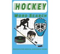 Ice Hockey Word Search Puzzle Book: Word Searches with Easy To Read Print about Ice Hockey, Team Sports, Skating and More / 6x9 Inches, 110 Pages / ... Gift for Vacations, Holidays, and Free Times