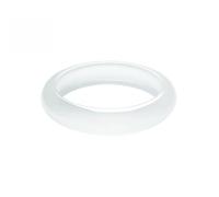 Ice Jade Bangle for Women Fashion Elegant Natural Ice White Jade Bangle Good Luck para Madre Abuela Regalo de cumpleaños (1ice White, 60-61 mm)