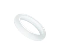 Ice Jade Bangle for Women Fashion Elegant Natural Ice White Jade Bangle Good Luck para Madre Abuela Regalo de cumpleaños (1ice, 62-63 mm)