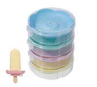 Ice Lolly Holder, Silicone Drip Catcher, Reusable Storage Box with Strong Build, Cooling Tool, Modern Style Holder with Design, Fun Accessory for Boys and Girls at Home or School