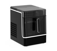 Klarstein Máquina de Hacer Hielo - Acero Inoxidable, 23kg/24h, 32 Cubitos/17min, Limpieza Automática, Panel de Control, 2kg Depósito Agua, Ideal para Casa/Fiestas, Negro