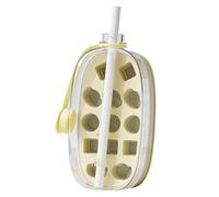 Ice Maker Bottle - Portable Reutilizable Press, Dispenser Ice Making Container with Fast Freezing Design for Water Whiskey Coffee Cooler Food Home Cocktail Drink Preparation Travel Kitchen Bar Use