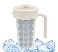 Ice Maker Cup - 600ml 20oz Silicone Mold | Portable Easy Release PP Stainless Steel Freezer Tray | Round Bucket Mold - Quick Chill Drink Container For Cocktails Whiskey Iced Coffee