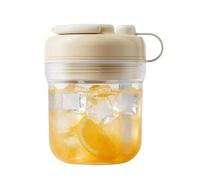 Ice Maker Cup - Easy Release Bottle | 3 In 1 Press Ice Tray | Built In Drinking Straw, Contacto Free Ice Release, Leak Resistant Portable Design, For Home Kitchen Office Travel Picnic Cam
